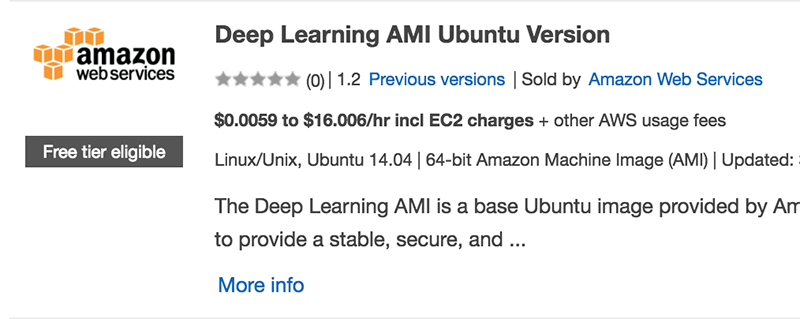 Aws deep best sale learning ami tutorial